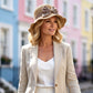 👒✨Elegante zonnehoed van gevlochten stro met strik