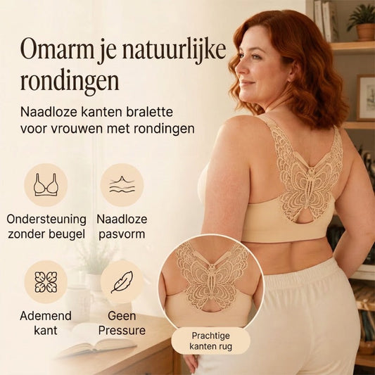 🎁Aanbieding: 50% korting⏳BH zonder beugel met vlinderborduurwerk