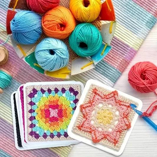 🧵Het Granny Square-kaartspel voor haken – 50 patronen om te mixen en matchen🧶