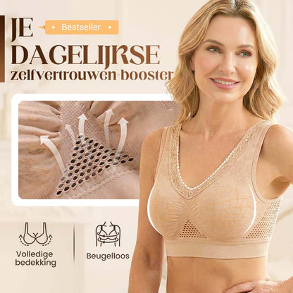 【✨1+1 gratis – 2 stuks】Comfortabele, knooploze en vormgevende bh van puur katoen