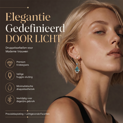 🎁Nieuw 2026 50% KORTING💥Hemelsblauw Druppel Dangle Hoepel Oorbellen💧💍