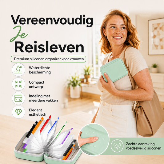 💊👜 50% KORTING! Ziet eruit als een chique portemonnee, maar bewaart je pillen waterdicht en BPA-vrij. 7 zakjes voor de hele week, TSA-vriendelijk, en niemand die het ziet.