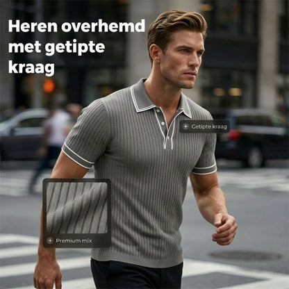 👕 50% KORTING NU! ☀️ Casual poloshirt met korte mouwen – Ademend polyester, moderne pasvorm & perfect voor ontspannen dagen 🏖️