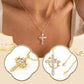 🤩Full Diamonds draaibare kroon kruis ketting