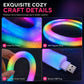 🎨💡 Neonlichtstrip van imitatiebont – 360° rondom stralend ✨