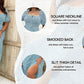 💗Zomerspecials - 50% KORTING💗Plus-size jurk met korte mouwen en split en bloemenprint