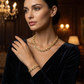💎 50% KORTING NU! ✨ Verstelbare Strass Blad Link Ketting & Armband Set – Elegant Ontwerp, Sprankelende Kristallen & Perfect Cadeau 🍃