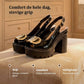 👡 NU 50% KORTING! 🔥 Elegante sandalen met open teen en gesp en hak – Chique design, comfortabele hak en perfect voor elke gelegenheid ✨