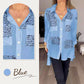 💥Uitverkoop 50% korting💥Vrouwen Lange Mouwen Print Fashion Kapsel Shirt