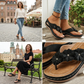 🌸 Dames Bloemen Sleehak Teenslippers – Bloemenaccenten, Gewatteerde Boogondersteuning & Antislip Zool ✨