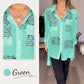 💥Uitverkoop 50% korting💥Vrouwen Lange Mouwen Print Fashion Kapsel Shirt