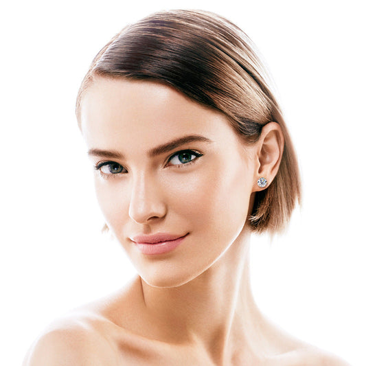 ✨Prachtige klassieke moissanite oorknopjes met zes pootjes