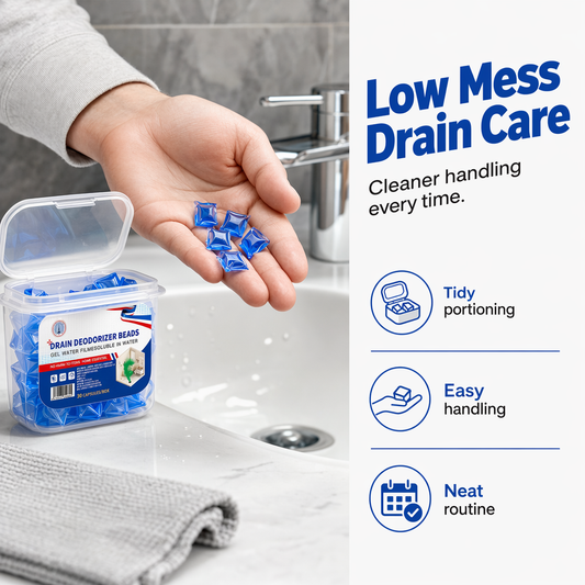 🎁 KOOP 2 KRIJG 1 GRATIS! 🚿 Huishoudelijke Afvoer Verfrisser & Reiniger ✨ Verwijdert Aanslag, Neutraliseert Geuren & Houdt Afvoeren Soepel Stromend 🏡💧