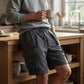 🩳 NU 50% KORTING! 🔧 Heren Casual Cargo Kniebroek – Grote Zakken & Wijde Pasvorm 🌲