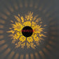 ☀️ Solar mandala lamp voor tuin & terras – 2-in-1 grondlamp & wandlamp – Decoratieve verlichting met vintage-effect – Roestvrij & duurzaam