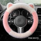 🎁Kerstuitverkoop - 30%🎅 korting Antislip Zachte Kattenoren Pluche Stuurwielhoes