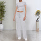 🎉2026 Nieuwe Producten Populaire Verkoop✨Dames Casual Effen Kleur T-shirt & Rechte Pijp Broek Set