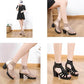🔥Zolang de Voorraad Strekt 50% KORTING!🎉 Dames Anti-Slip Peep-Toe Chunky Sandalen