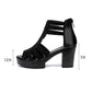 🔥Zolang de Voorraad Strekt 50% KORTING!🎉 Dames Anti-Slip Peep-Toe Chunky Sandalen