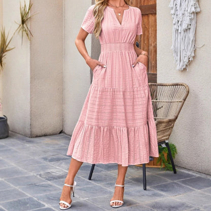 🏷️ Vroeg kopen = 50% korting! 👗 Dames V-hals jurken – licht & elegant ☀️