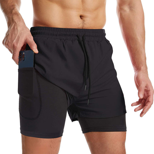 Heren 2-in-1 Sneldrogende Sportshorts