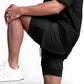 Heren 2-in-1 Sneldrogende Sportshorts