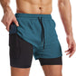 Heren 2-in-1 Sneldrogende Sportshorts