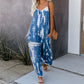 💃Zomeruitverkoop met 50% korting🥰Damesmode Spaghettibandjes Jumpsuit met Print