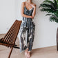 💃Zomeruitverkoop met 50% korting🥰Damesmode Spaghettibandjes Jumpsuit met Print