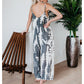 💃Zomeruitverkoop met 50% korting🥰Damesmode Spaghettibandjes Jumpsuit met Print