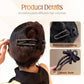 Fonkelende Elegante Zwarte Strik Haarclip voor Updos