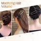 Fonkelende Elegante Zwarte Strik Haarclip voor Updos