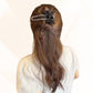 Fonkelende Elegante Zwarte Strik Haarclip voor Updos