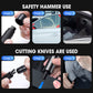 Multifunctionele dubbelzijdige auto-veiligheidshamer
