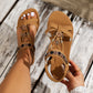 👡 LIMITED-TIME 50% OFF! 🌸 Women's Round Toe Flat Sandals – Breathable, Adjustable, Bohemian Charm ✨