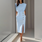 Elegante Split Midi-jurk voor dames