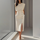 Elegante Split Midi-jurk voor dames