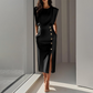 Elegante Split Midi-jurk voor dames