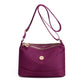 Minimalistische ruime nylon schouder- en crossbodytas