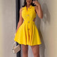 Elegante Sexy Mouwloze Jurk met V-hals voor Dames