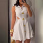 Elegante Sexy Mouwloze Jurk met V-hals voor Dames