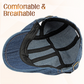 🍃 TIJDELIJK 50% KORTING! 👒 Unisex Denim Newsboy Cap – Tijdloos, Verstelbaar, Ademend 🍂