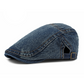 🍃 TIJDELIJK 50% KORTING! 👒 Unisex Denim Newsboy Cap – Tijdloos, Verstelbaar, Ademend 🍂