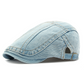 🍃 TIJDELIJK 50% KORTING! 👒 Unisex Denim Newsboy Cap – Tijdloos, Verstelbaar, Ademend 🍂