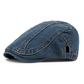 🍃 TIJDELIJK 50% KORTING! 👒 Unisex Denim Newsboy Cap – Tijdloos, Verstelbaar, Ademend 🍂