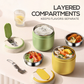 🎉Nieuwjaars Cadeau 50% KORTING!🍱1,5L Vacuümgeïsoleerde Lunchbox (Roestvrij Staal): 12 Uur Warmhouden + Lekvrij & Laagjesontwerp – Perfect Voor Onderweg!