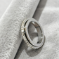 💖50% korting!💖Draaibare spinner-ring van titaniumstaal met zirkonia