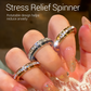💖50% korting!💖Draaibare spinner-ring van titaniumstaal met zirkonia