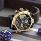 ⌚Multifunctioneel 3ATM waterdicht heren quartz sporthorloge met dubbel display