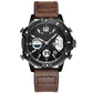 ⌚Multifunctioneel 3ATM waterdicht heren quartz sporthorloge met dubbel display